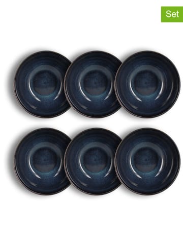 Ogo Living 6-delige set: kommen "Costa" blauw/grijs - Ø 15 cm