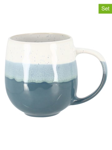 Ogo Living Kubki jumbo (6 szt.) "Riga" w kolorze niebieskim - 440 ml