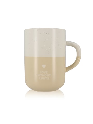 Ogo Living Jumbotasse "Love Without Limits" in Beige - 580 ml