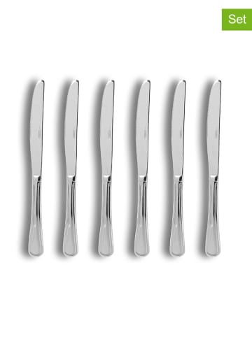 Ogo Living 6-delige set: roestvrijstalen dinermessen "Filla" - (L)24  cm