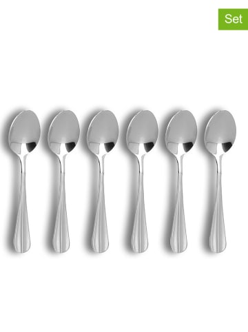 Ogo Living 6er-Set: Edelstahl-Kaffeelöffel "Ares" - (L)14 cm