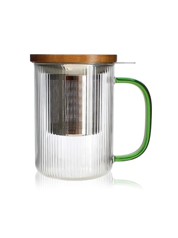 Ogo Living Theekop transparant/groen - 475 ml