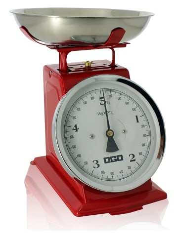 Ogo Living Keukenweegschaal rood - (B)21 x (H)24,5 x (D)16,5 cm