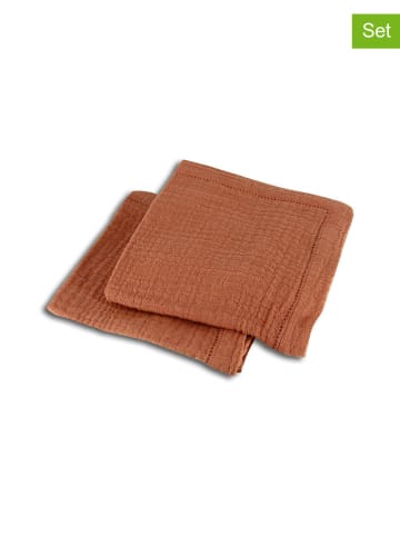 Ogo Living 2-delige set: servetten rood - (L)40 x (B)40 cm