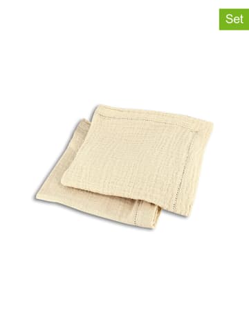 Ogo Living 2-delige set: servetten beige - (L)40 x (B)40 cm