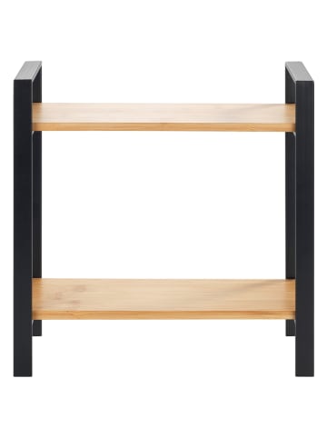 Wenko Keukenkast "Lou" bamboe/zwart - (B)32 x (H)33 x (D)11 cm