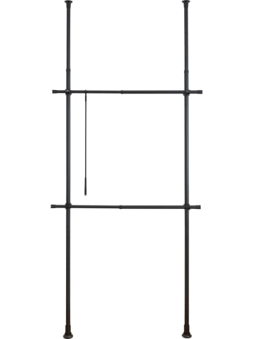 Wenko Teleskop-Garderobensystem "Herkules" in Schwarz