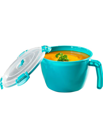 Wenko Pojemnik w kolorze turkusowym do mikrofalówki - 900 ml