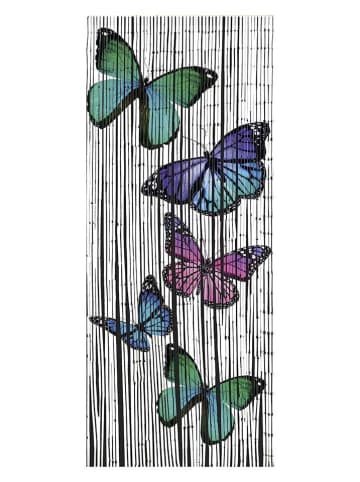 Wenko Türvorhang "Butterflies" in Weiß/ Bunt - (L)200 x (B)90 cm