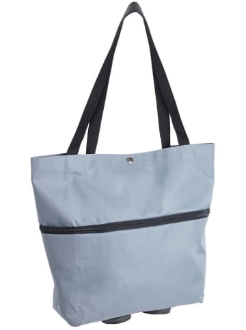 Wenko 2in1 Einkaufstrolley in Hellblau - (B)32 x (H)50 x (T)15 cm