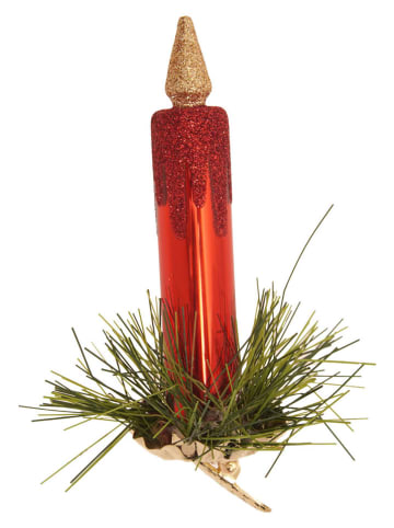 Krebs Glas Lauscha Ozdoba choinkowa w kolorze czerwonym - dł. 11 cm