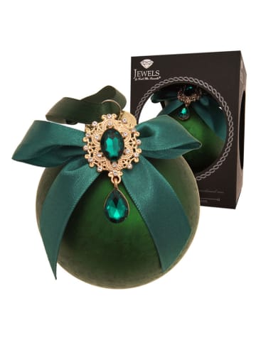 Krebs Glas Lauscha Kerstbal groen - Ø 8 cm
