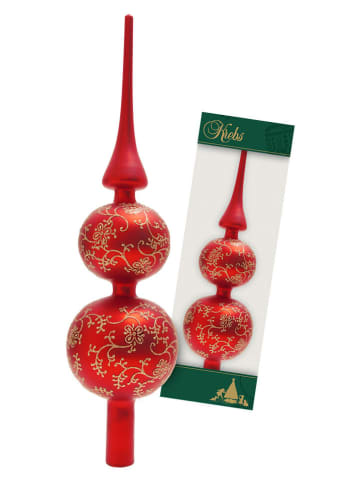 Krebs Glas Lauscha Szpic w kolorze czerwonym na choinkę - dł. 33 cm