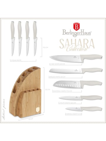 Berlinger Haus 10-częściowy zestaw w kolorze jasnobrązowo-kremowym