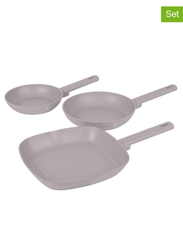 Berlinger Haus 3-delige pannenset "Taupe Collection" grijs