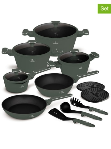 Berlinger Haus 15-delige kookgereiset "Matte Green Collection" groen