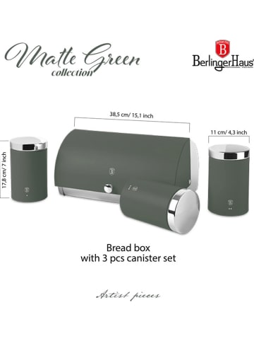 Berlinger Haus 4-delige opbergset groen