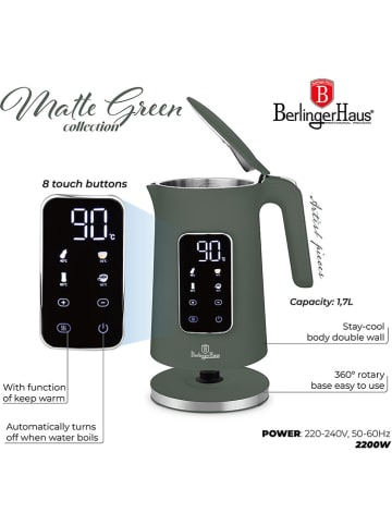Berlinger Haus Czajnik elektryczny w kolorze zielonym