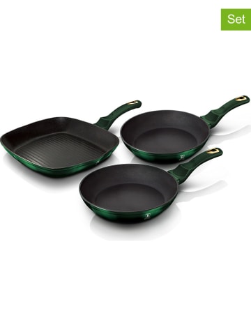 Berlinger Haus 3-delige pannenset "Emerald" groen