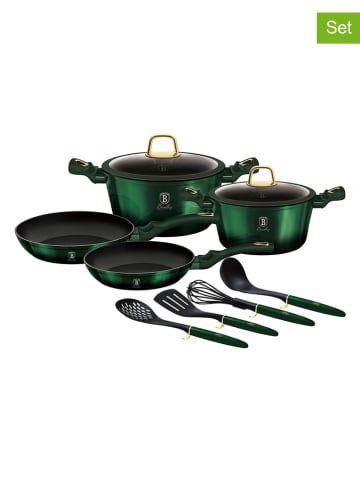 Berlinger Haus 10-częściowy zestaw garnków "Emerald Collection" w kolorze zielonym
