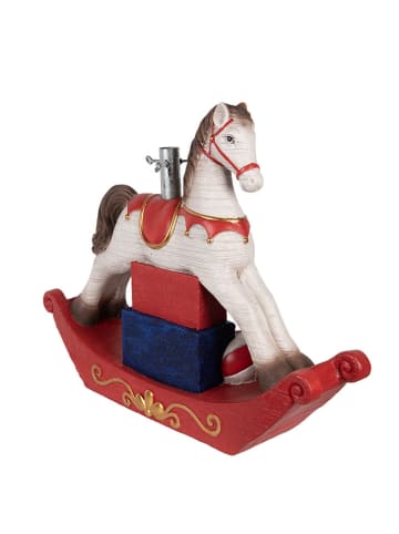 Clayre & Eef Weihnachtsbaumständer in Rot/ Weiß - (B)73 x (H)61 x (T)21 cm