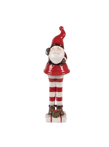 Clayre & Eef Dekofigur "Weihnachtsmann" in Rot/ Weiß - (H)23 cm