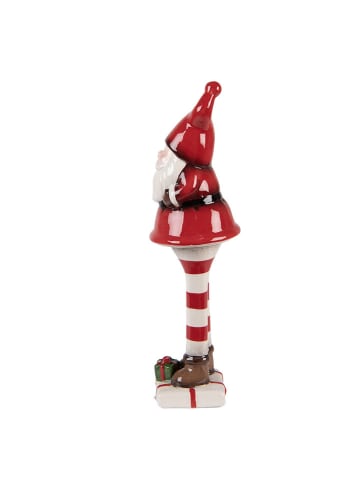 Clayre & Eef Dekofigur "Weihnachtsmann" in Rot/ Weiß - (H)23 cm