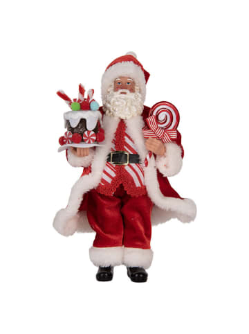 Clayre & Eef Figurka dekoracyjna w kolorze czerwonym - wys. 28 cm