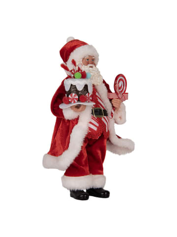 Clayre & Eef Figurka dekoracyjna w kolorze czerwonym - wys. 28 cm