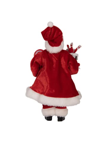 Clayre & Eef Figurka dekoracyjna w kolorze czerwonym - wys. 28 cm