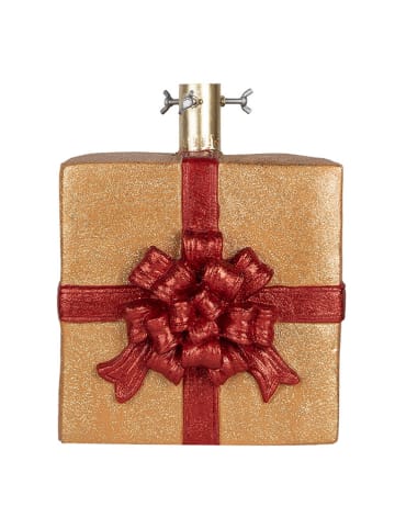Clayre & Eef Weihnachtsbaumständer in Gold/ Rot - (B)26 x (H)32 x (T)25 cm