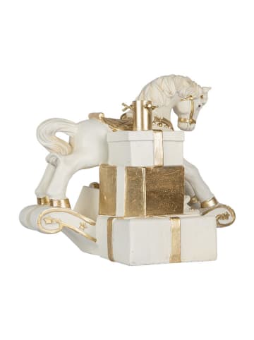 Clayre & Eef Weihnachtsbaumständer in Weiß/ Gold - (B)47 x (H)30 x (T)38 cm