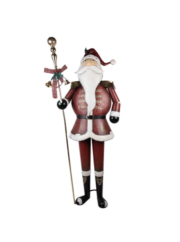 Clayre & Eef Dekofigur "Weihnachtsmann" in Rot - (H)205 cm