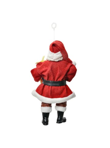 Clayre & Eef Zawieszka dekoracyjna w kolorze czerwonym - wys. 17 cm