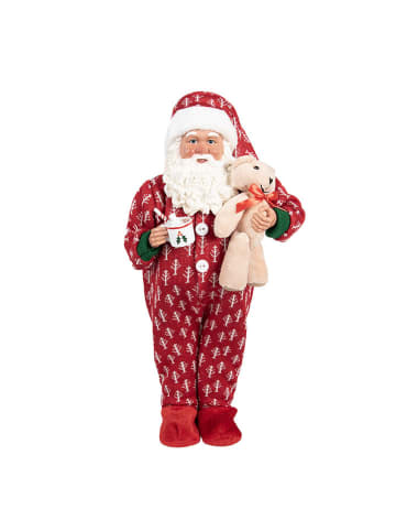 Clayre & Eef Figurka dekoracyjna w kolorze czerwonym - wys. 45 cm