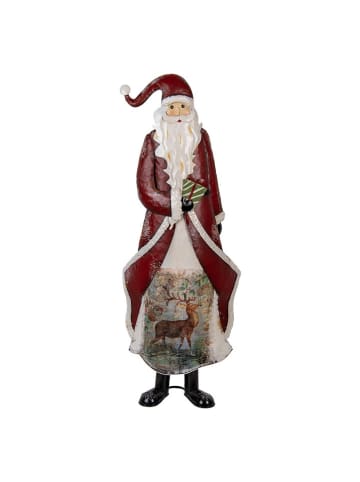 Clayre & Eef Dekofigur "Weihnachtsmann" in Rot - (B)33 x (H)85 x (T)16 cm