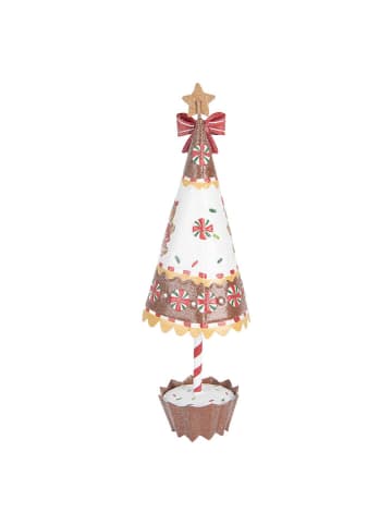 Clayre & Eef Dekofigur "Weihnachtsbaum" in Bunt - (H)37 x  Ø 11 cm