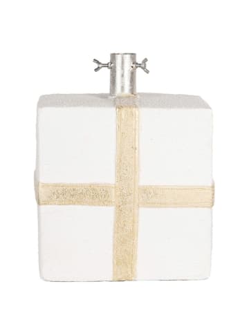 Clayre & Eef Stojak w kolorze biało-beżowym na choinkę - 26 x 24 x 33 cm