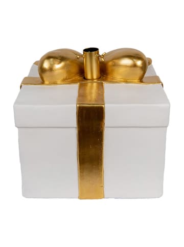 Clayre & Eef Weihnachtsbaumständer in Weiß/ Gold - (B)36 x (H)35 x (T)33 cm