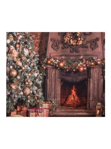 Clayre & Eef Wandteppich "Weihnachtsbaum" in Bunt - (L)180 x (B)210 cm
