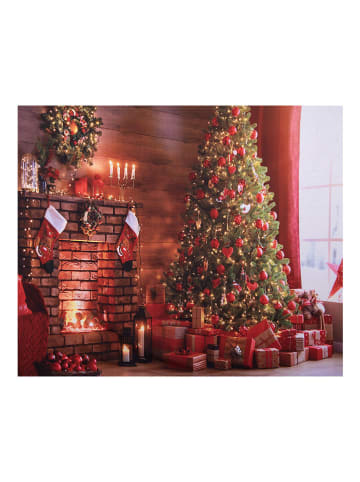 Clayre & Eef Wandteppich "Weihnachtsbaum" in Bunt - (L)180 x (B)210 cm