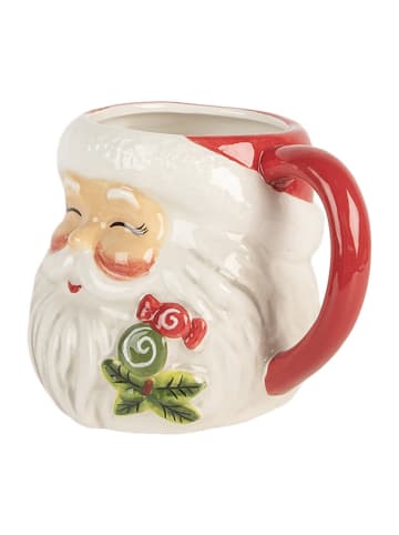 Clayre & Eef Jumbotasse in Rot/ Weiß - 550 ml