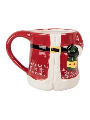 Clayre & Eef Jumbotasse in Rot/ Weiß - 450 ml