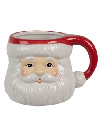 Clayre & Eef Tasse in Rot/ Weiß - (B)11 x (H)14 x (T)9 cm