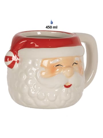 Clayre & Eef Jumbotasse in Rot/ Weiß - 450 ml