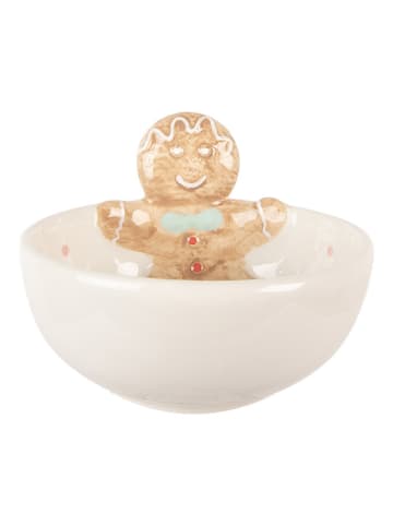 Clayre & Eef Müslischale in Weiß/ Beige - Ø 13 cm