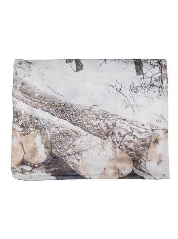 Clayre & Eef Plaid grijs/bruin - (L)170 x (B)130 cm