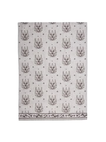Clayre & Eef Geschirrtuch in Braun/ Grau - (L)70 x (B)50 cm