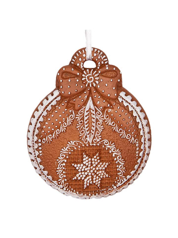 Clayre & Eef Kerstboomversiering lichtbruin - (B)8 x (H)10 cm