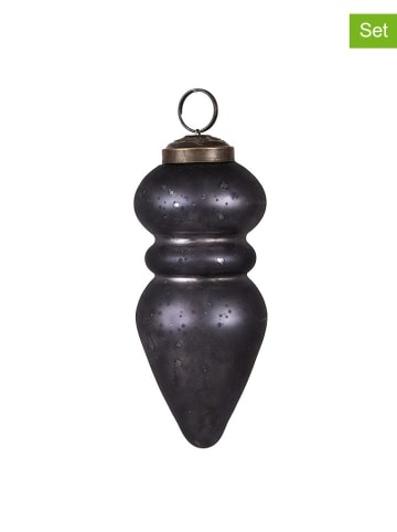 Clayre & Eef Bombki (2 szt.) w kolorze fioletowym - Ø 11,5 cm